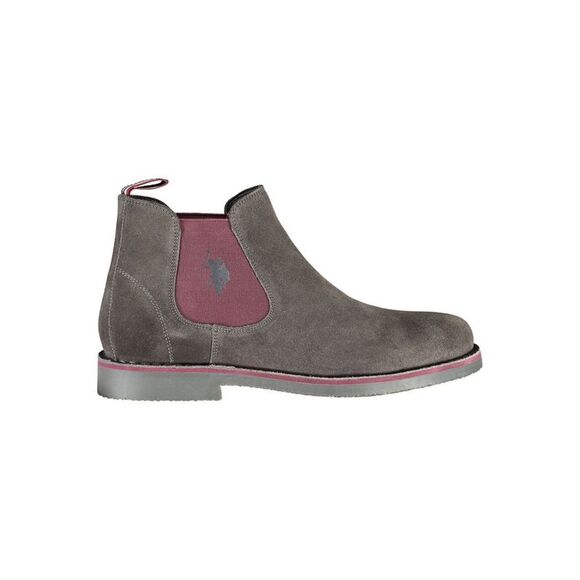 U.S. POLO ASSN. Grigio Leather Men Ankle Men's Boot